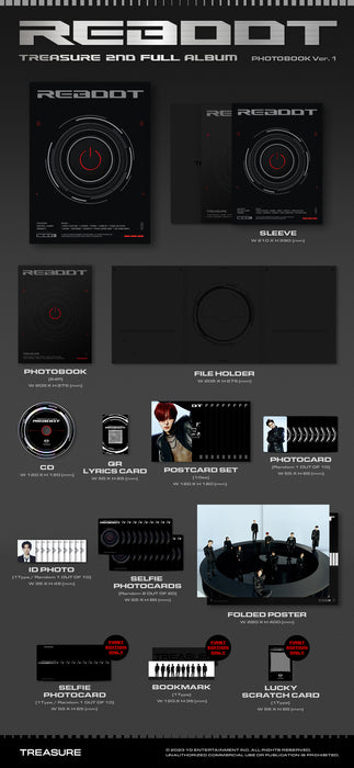 TREASURE 트레저 2ND ALBUM - REBOOT (Photobook Ver.)