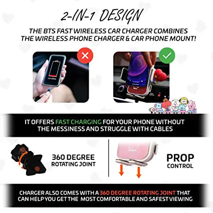 BT21 Baby Wireless Car Charger