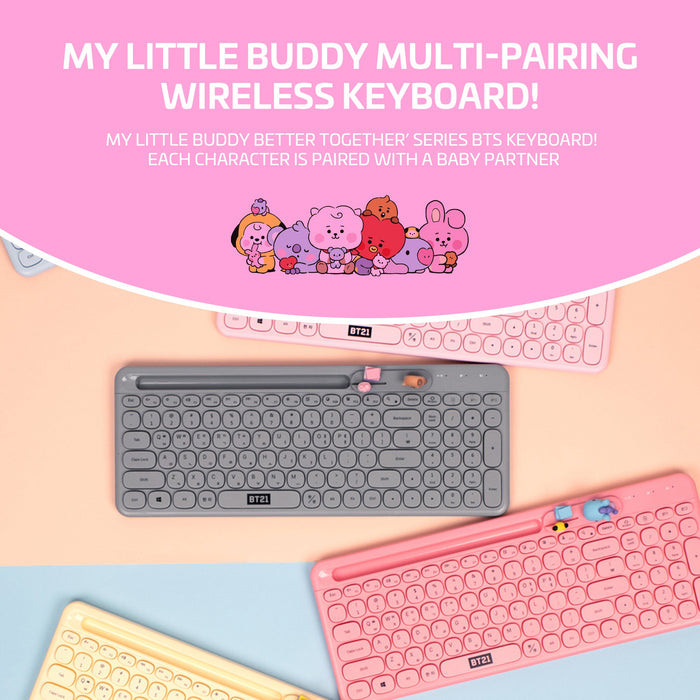 BT21 My Little Buddy Better Together - Bluetooth Keyboard