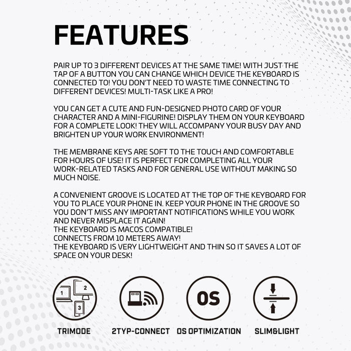 BT21 My Little Buddy Better Together - Bluetooth Keyboard