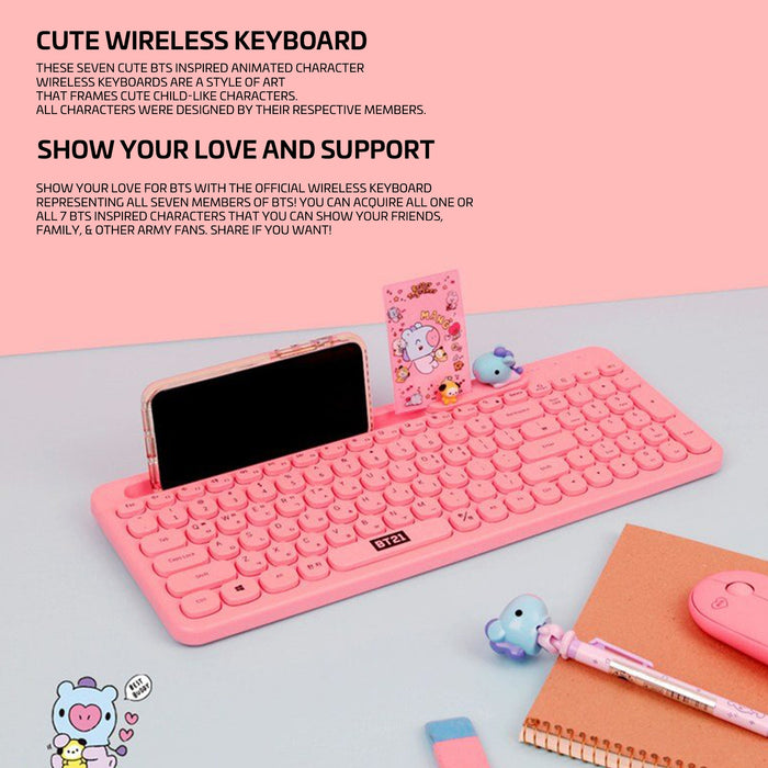 BT21 My Little Buddy Better Together - Bluetooth Keyboard