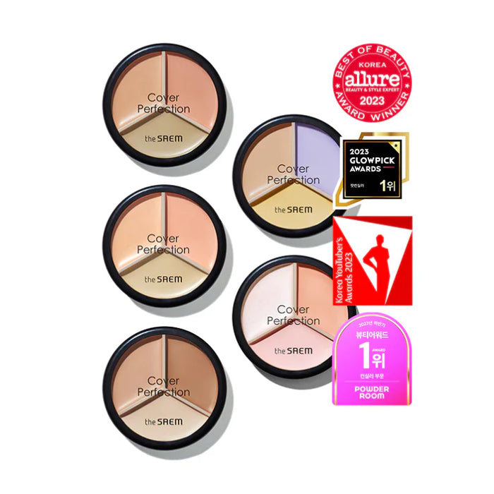 [theSAEM] Cover Perfection Triple Pot Concealer (5 Colors)