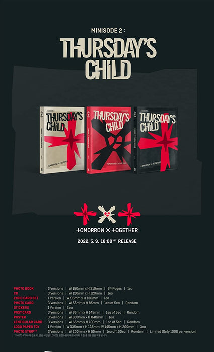 TXT - 4th Mini Album: Minisode 2 | Thursday's Child