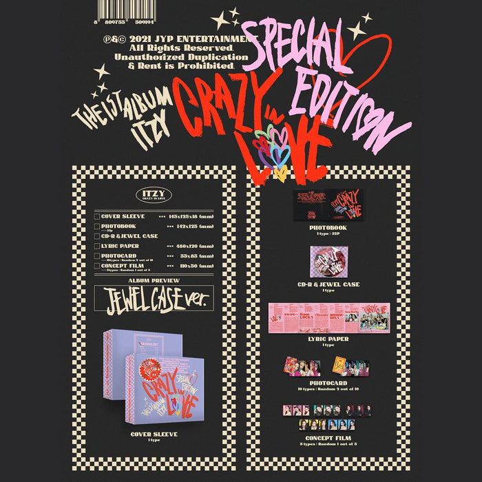 ITZY - Crazy in Love SPECIAL EDITION - Jewelcase Ver. (NO POSTER)