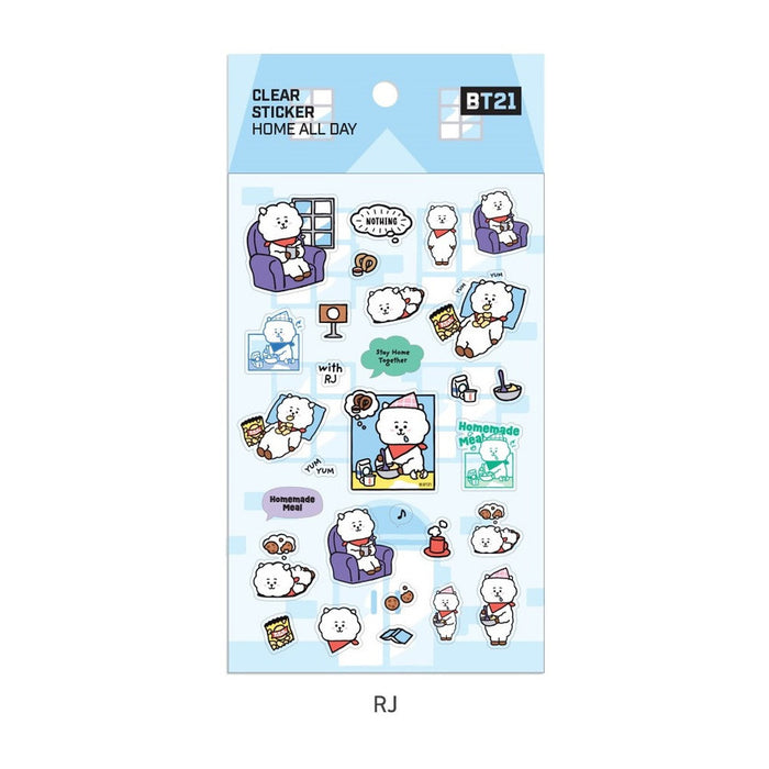 BT21 Home All Day - Clear Sticker