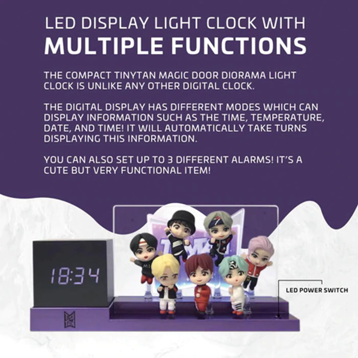 [BTS] TinyTan Magic Door Diorama Light Clock